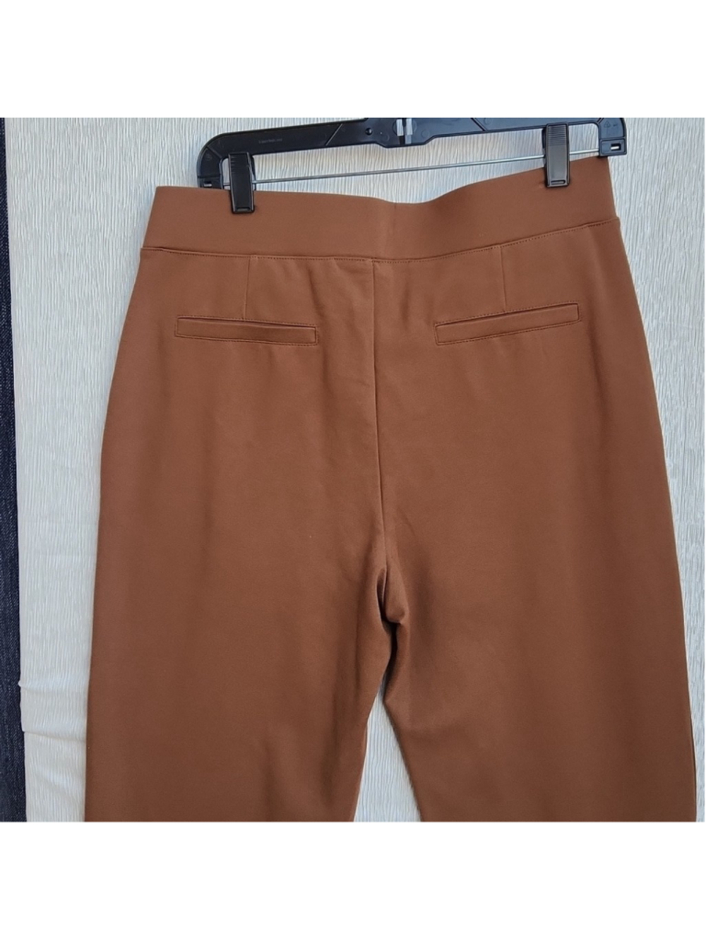 Matty M Chocolate Brown Women's Trousers Slim Tapered Leg Size Large - Picture 5 of 9
